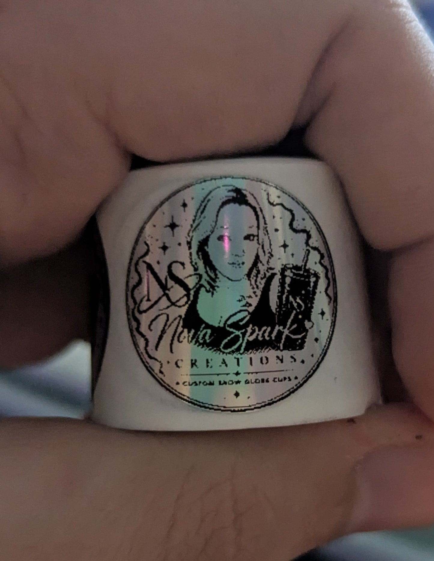 Holographic Logo stickers x100