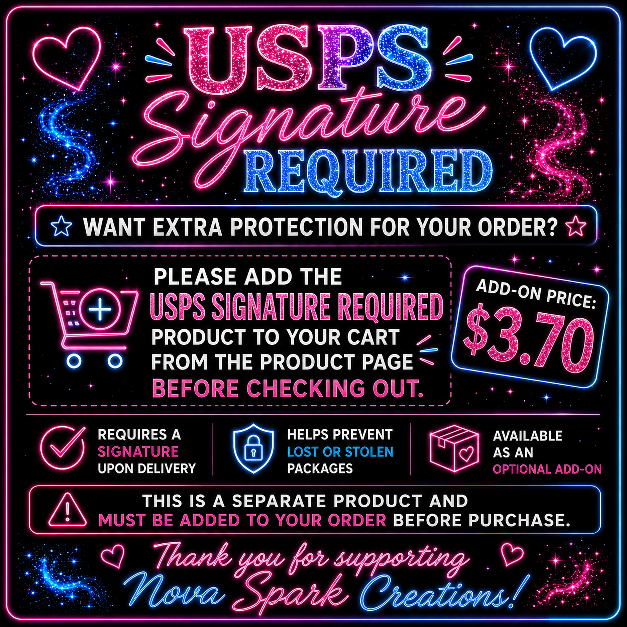 0 Signature required shipping