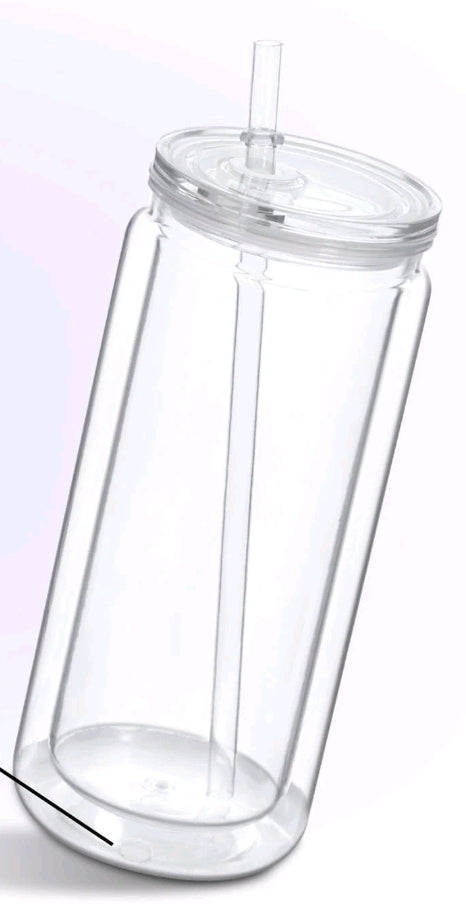 20oz custom snow globe tumbler